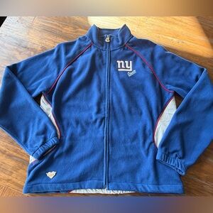 Reebok Blue NFL Team Apparel Fleece Jacket with White Trim
